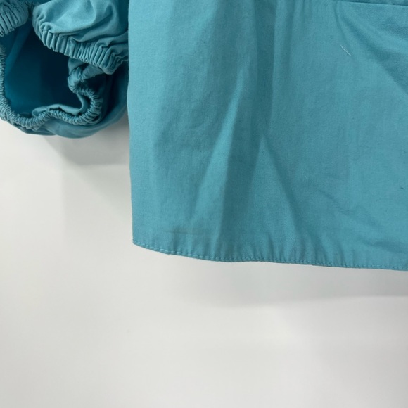 Abercrombie & Fitch Blue Puff Sleeve Crop Top - Picture 3 of 6